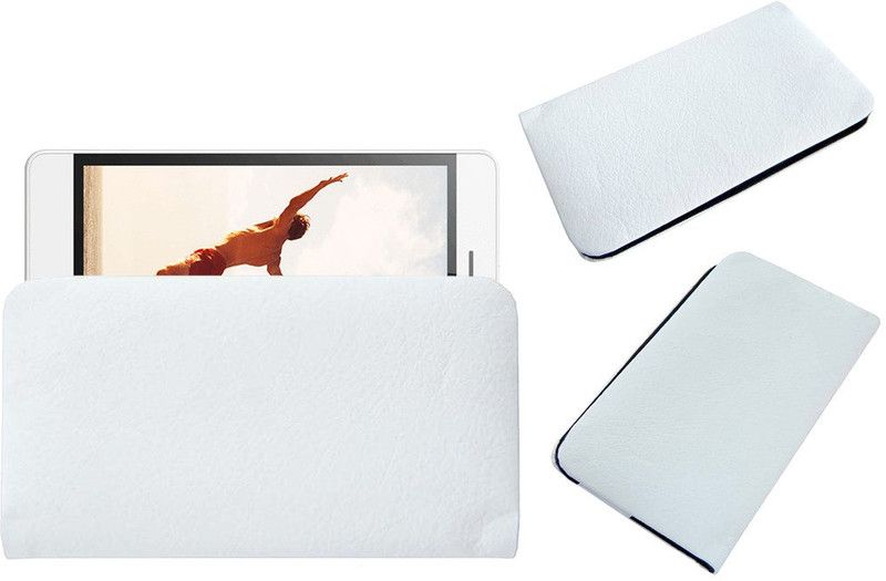 ACM Pouch for Micromax Canvas Spark 4g  (White, Cases with Holder, Pack of: 1)