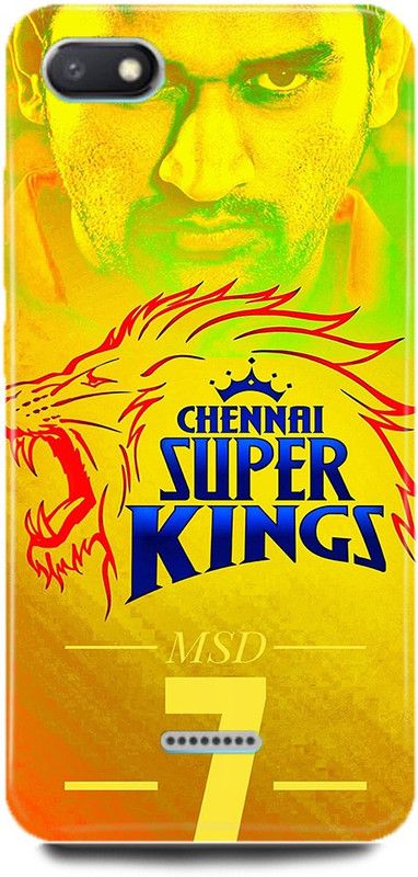 FRONK Back Cover for Redmi 6A, M1805C3DI, MS, DHONI, MAHENDRA,SINGH, DHONI  (Yellow, Hard Case, Pack of: 1)