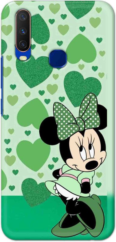 NDCOM Back Cover for Vivo Y12 Green Cute Cartoon Printed  (Multicolor, Hard Case, Pack of: 1)