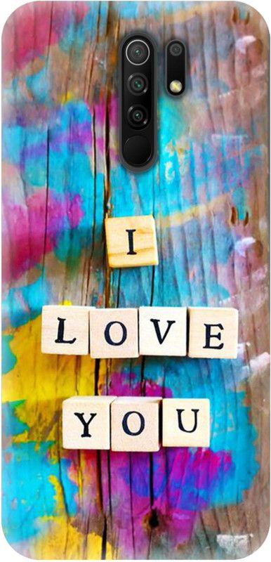 Smutty Back Cover for Poco M2, MZB9919IN - I Love You Print  (Multicolor, Hard Case, Pack of: 1)