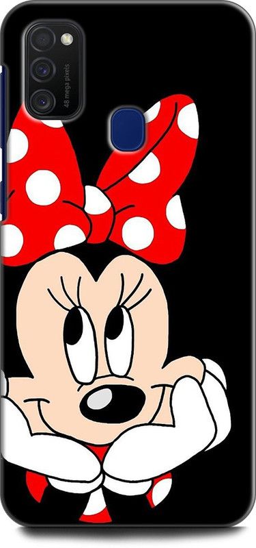 Afterglow Back Cover for SAMSUNG Galaxy M21 MINNIE MOUSE, FINE PINK ART, CARTOON, DISNEY  (Multicolor, Shock Proof, Pack of: 1)