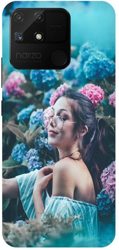 Bluvver Back Cover for Realme Narzo 50A, RMX3430, Printed Girl Mobile Back Cover  (Multicolor, Hard Case, Pack of: 1)