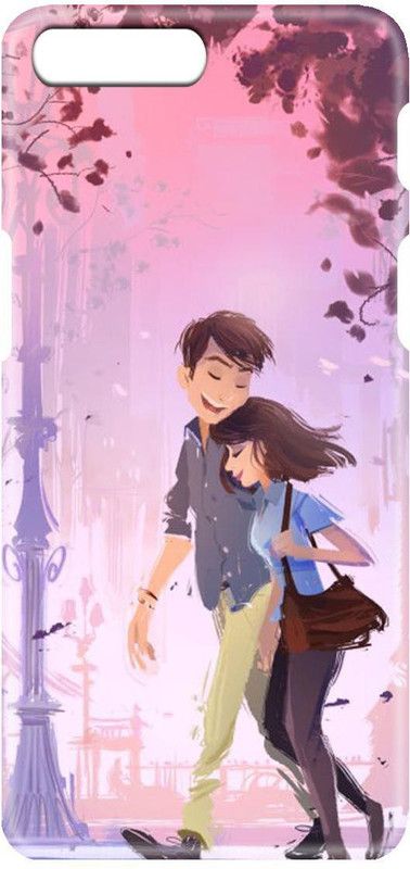 Smutty Back Cover for OnePlus 5, A5000 - Happy Couple Print  (Multicolor, Hard Case, Pack of: 1)