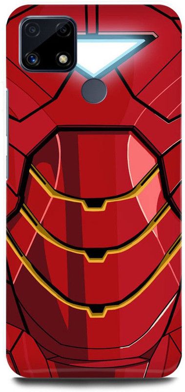 JUGGA Back Cover for realme C25, RMX3193, IRON, MAN, AVENGER, AVENGERS, 3000  (Red, Hard Case, Pack of: 1)