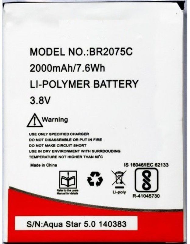 GIFFEN Mobile Battery For INTEX Aqua Star 5.0