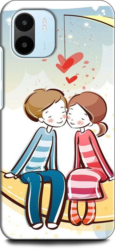 WallCraft Back Cover for REDMI A1 GIRL, LOVE, HEART, ANIME, LOVELY GIRL, CARTOON, CUTE  (Multicolor, Dual Protection, Pack of: 1)