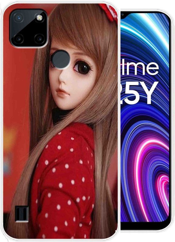 SuperQueen Back Cover for Realme C25Y  (Multicolor, Flexible, Silicon, Pack of: 1)