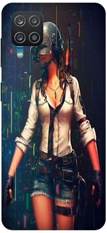 THE NARAYANA COLLECTIONS Back Cover for SAMSUNG GALAXY F12-PUBG,GIRLS,THUG,LIFE,TATTOO,STYLISH  (Multicolor, Hard Case, Pack of: 1)