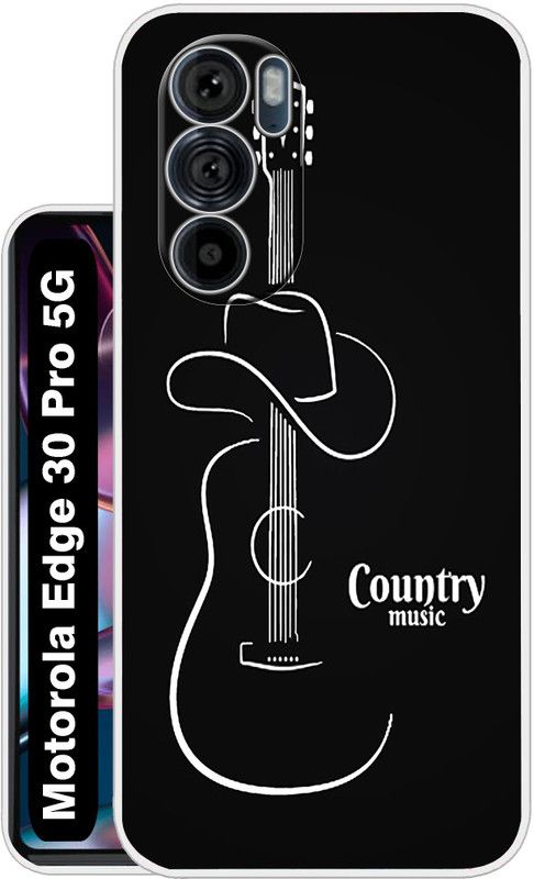Case Club Back Cover for MOTOROLA Edge 30 Pro 5G  (Black, White, Silicon, Pack of: 1)