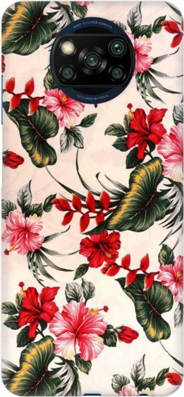 Hizowah Enterprises Back Cover for Poco X3  (Multicolor, Pack of: 1)