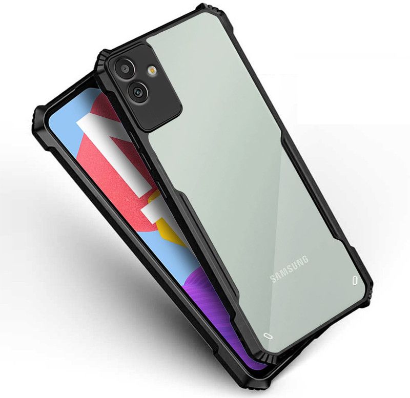 Nainz Back Cover for Samsung Galaxy M13 5G  (Black, Transparent, Shock Proof, Pack of: 1)
