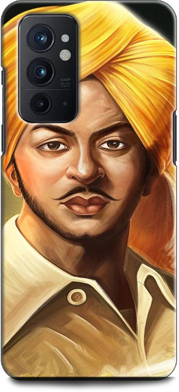 INDICRAFT Back Cover for OnePlus 9RT 5G BHAGAT SINGH, FREEDOM FIGHTER, INDIAN, NATIONAL  (Multicolor, Shock Proof, Pack of: 1)