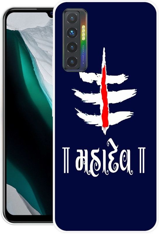 BAGRA Back Cover for Tecno Camon 17, Tecno Camon 17P  (Blue, White, Grip Case, Silicon)