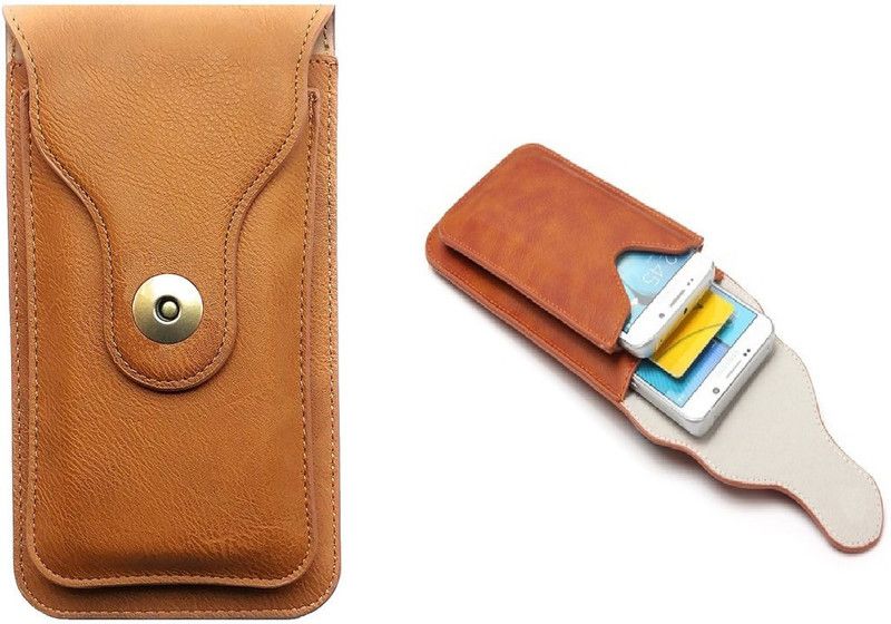 HARITECH Pouch for Xiaomi Mi 11 / Redmi Note 9 Pro 5G  (Brown, Magnetic Case, Pack of: 1)