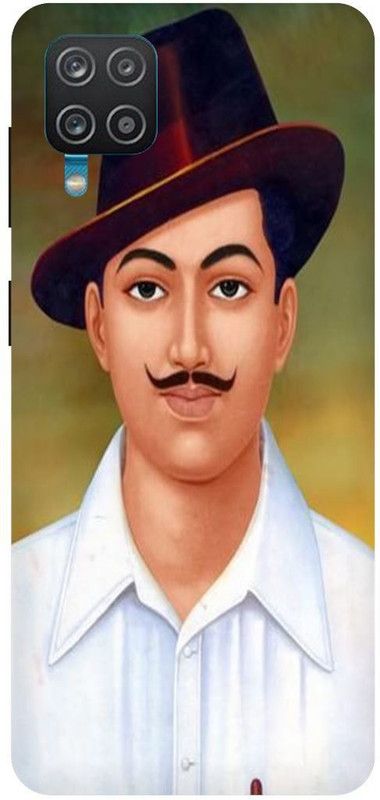 THE NARAYANA COLLECTIONS Back Cover for SAMSUNG GALAXY F32-BHAGAT,SINGH,SHAHID,JATT,PUNJABI  (Multicolor, Hard Case, Pack of: 1)