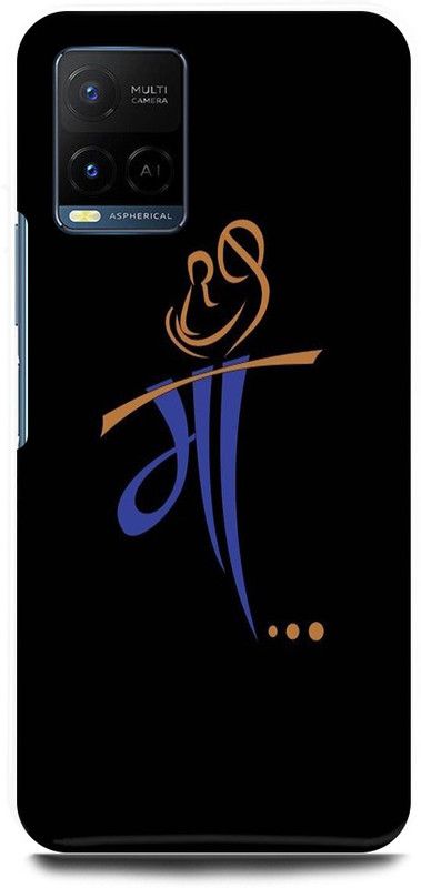 play fast Back Cover for Vivo Y21E MAA, MOM, MOTHER, LOVE, ART, AAI  (Black, Hard Case, Pack of: 1)
