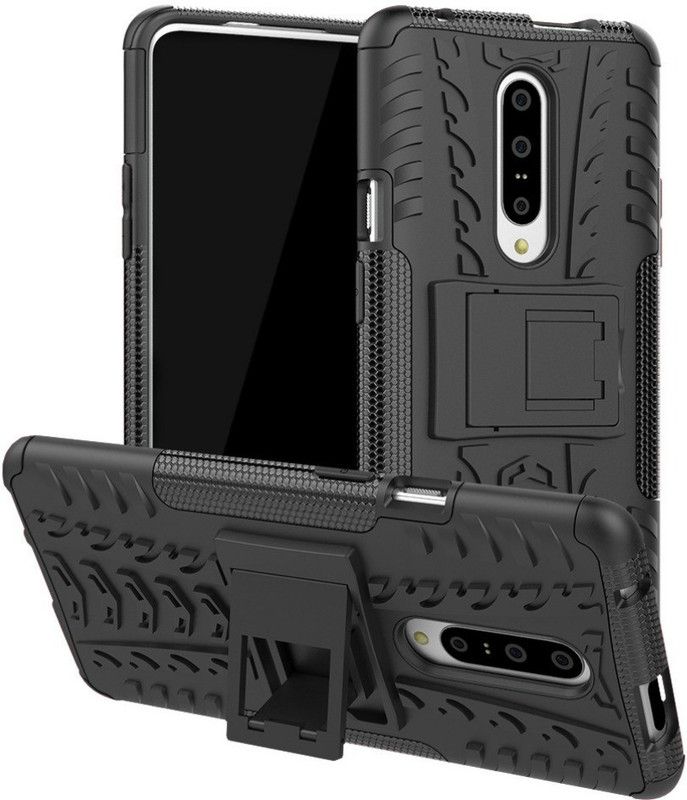 VERNIE Back Cover for OnePlus 7 Pro (Black, Shock Proof)  (Black, Shock Proof, Pack of: 1)