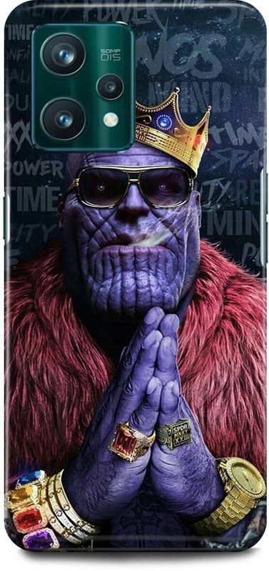 play fast Back Cover for OPPO A76, CPH2375 THANOS, AVENGERS, VILLIAN  (Purple, Hard Case, Pack of: 1)