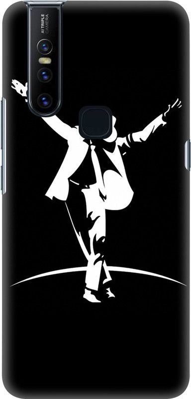 Instyle Back Cover for Vivo V15  (Black, White, Hard Case, Pack of: 1)