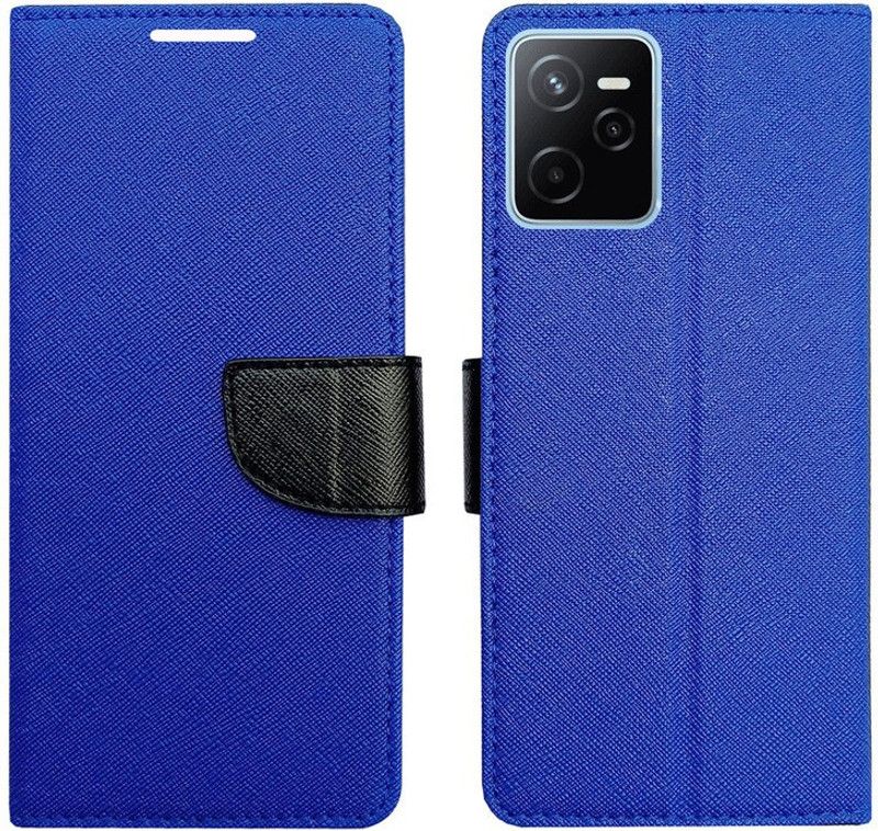 AD Enterprises Flip Cover for Realme Narzo 50A Prime  (Blue, Magnetic Case, Pack of: 1)
