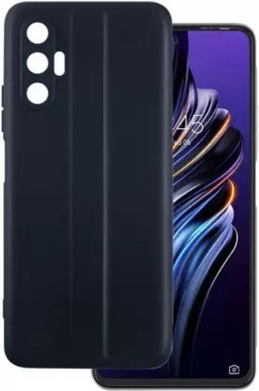 LIKEDESIGN Back Cover for Tecno Pova 3  (Black, Shock Proof, Pack of: 1)