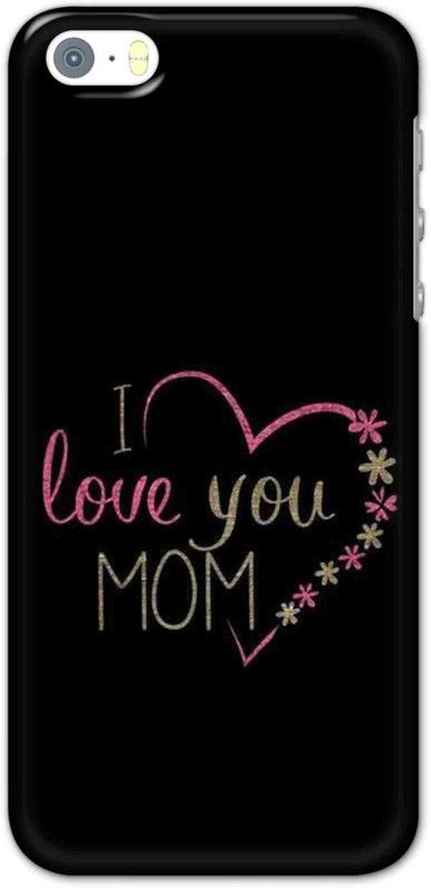 NDCOM Back Cover for iPhone SE I Love You Mom Printed  (Multicolor, Hard Case, Pack of: 1)
