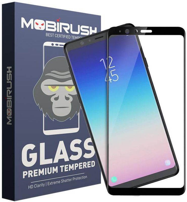 MOBIRUSH Edge To Edge Tempered Glass for Samsung Galaxy A8 Star  (Pack of 1)
