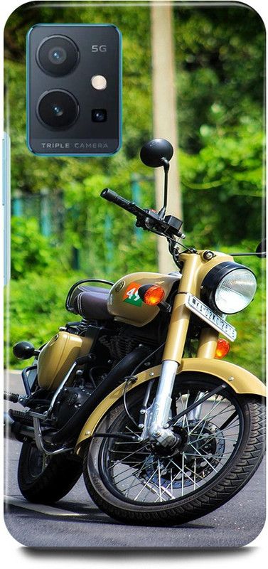 FRONK Back Cover for OPPO A96, CPH2333, ROYAL, ENFIELD, BULLET, BIKE, LOVER, RACER  (Green, Hard Case, Pack of: 1)