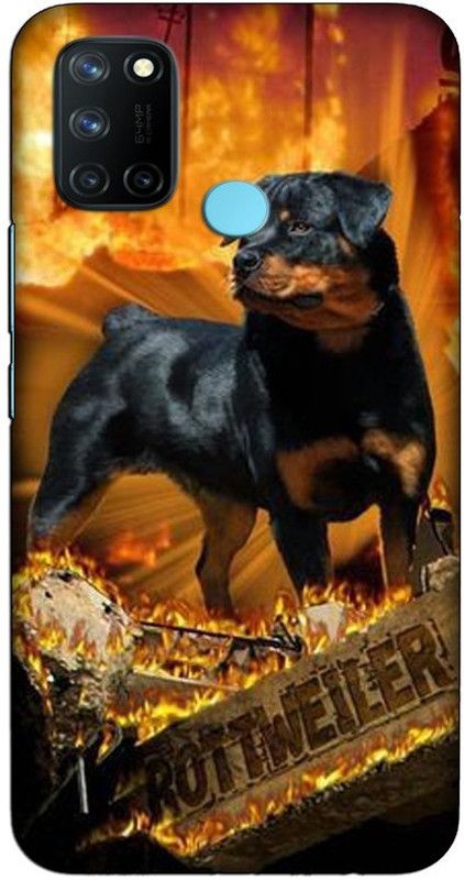 CROKIAN Back Cover for Realme 7i Rottweiler Back Cover  (Multicolor, Hard Case, Pack of: 1)