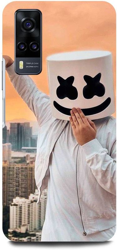 FUGGA Back Cover for Vivo Y51, V2030, MARSHMELLO, DJ, EDM, MUSIC, SMILEY, FACE  (Multicolor, Hard Case, Pack of: 1)