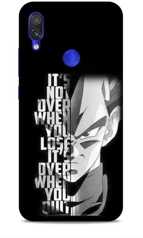 MAPPLE Back Cover for Redmi Note 7S (Dragon Ball Z / Vegeta / Anime / Cartoon / Quotation)  (Multicolor, Hard Case, Pack of: 1)