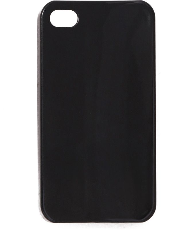 Iway Back Cover for 4s, Apple iPhone 4  (Black, Pack of: 1)