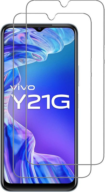 INFINITYWORLD Tempered Glass Guard for Vivo Y21G  (Pack of 2)