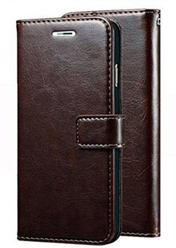 Wonderfone Flip Cover for Tecno POVA  (Brown, Pack of: 1)