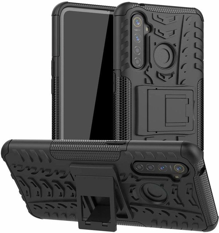 S-Hardline Back Cover for Realme 5 Pro  (Black, Pack of: 1)