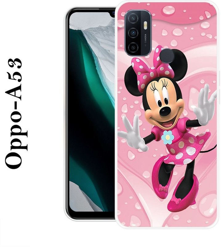 SIMAWAT Back Cover for Oppo A53  (Multicolor, Grip Case, Silicon)