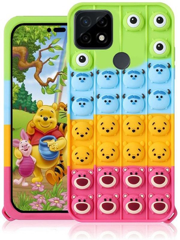 BooZ Back Cover for Realme C21Y  (Multicolor, Grip Case, Pack of: 1)