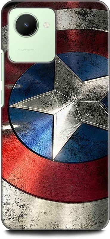 WallCraft Back Cover for Realme Narzo 50i Prime, RMX3506 CAPTAIN AMERICA, AVENGER, SHIELD, MARVEL  (Multicolor, Dual Protection, Pack of: 1)