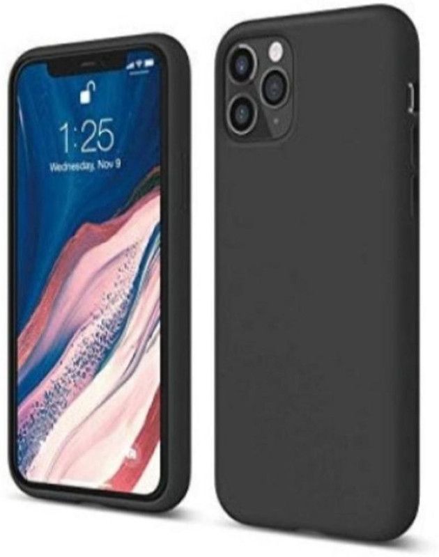 techaspire Back Cover for Iphone 11 Pro MAX  (Black, Grip Case, Silicon, Pack of: 1)