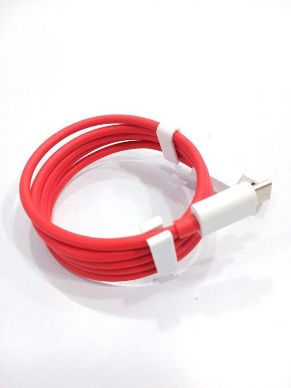 SAIQA USB Type C Cable 6.5 A 1.00435999999996 m Copper Braiding one plus 6t dash charger  (Compatible with For Realme 5 Pro| Realme 7 Pro| Realme X2 Pro| Realme 6| Realme 7| Realme 8, Red, One Cable)