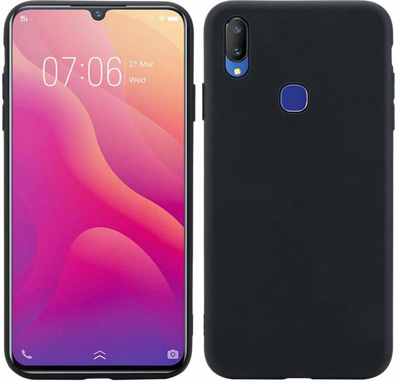 Outlier Back Cover for Vivo V11i  (Black, Silicon, Pack of: 1)