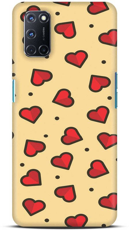 Sankee Back Cover for Oppo A92 / CPH2059  (Red, Hard Case)