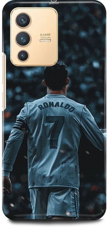 FIKORA Back Cover for Vivo V23 5G , V2130, CRISTIANO, RONALDO, CR7, REAL, MEDRID  (White, Hard Case, Pack of: 1)