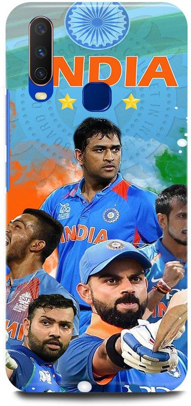 FUGGA Back Cover for Vivo Y15, 1901, ROHIT, SHARMA, INDIA, TEAM, MUMBAI, INDIANS  (Multicolor, Hard Case, Pack of: 1)