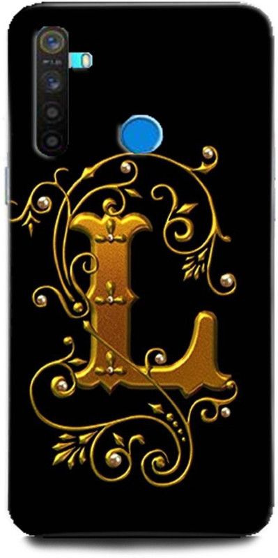 GRAFIQE Back Cover for Realme 5i/ L Name Back Cover, L Letter Symbols, L Letter, L Alphabet  (Multicolor, Shock Proof, Pack of: 1)
