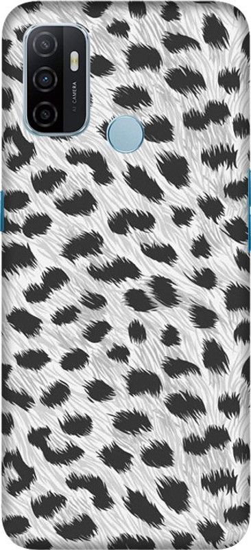 PNBEE Back Cover for Oppo A53, CPH2127, Oppo A53s, CPH2139, CPH2135 - Tiger White Pattern Print  (Multicolor, Hard Case, Pack of: 1)