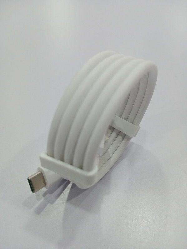 NUKAICHAU USB Type C Cable 6.5 A 1.0001 m Copper Braiding 3.1 Amp Fast Charging Cable USB Type C Cable (Support Fast Charging & Data Sync)  (Compatible with 18 watt type c cable realme, White, One Cable)