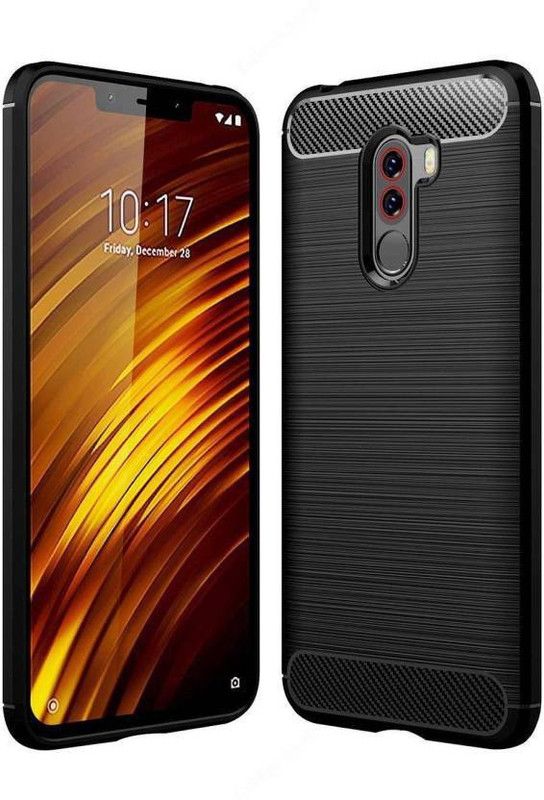 BHRCHR Back Cover for POCO F1  (Black, Pack of: 1)