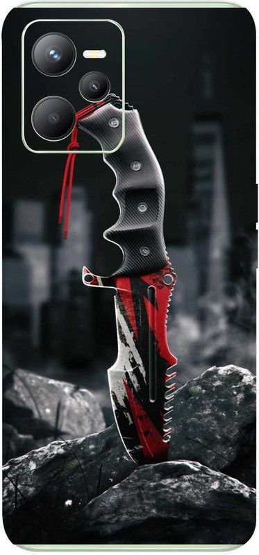 AsSkin Realme C35 Mobile Skin  (Ultra Super Killer Knife Skin With High Matte Finish..0786)