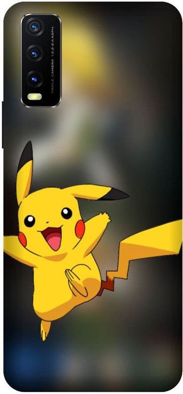 URCHIN Back Cover for Vivo Y20i Pikachu, Cartoon, Pokemon, Cute, Pikachu Pokemon, Love  (Multicolor, Shock Proof, Pack of: 1)